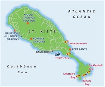  - St Kitts Port Map